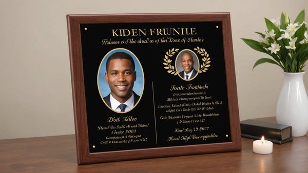 Plaque funéraire moderne : personnalisez votre hommage inoubliable